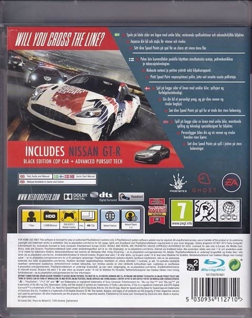 Need For Speed Rivals - PS3 (B Grade) (Genbrug)